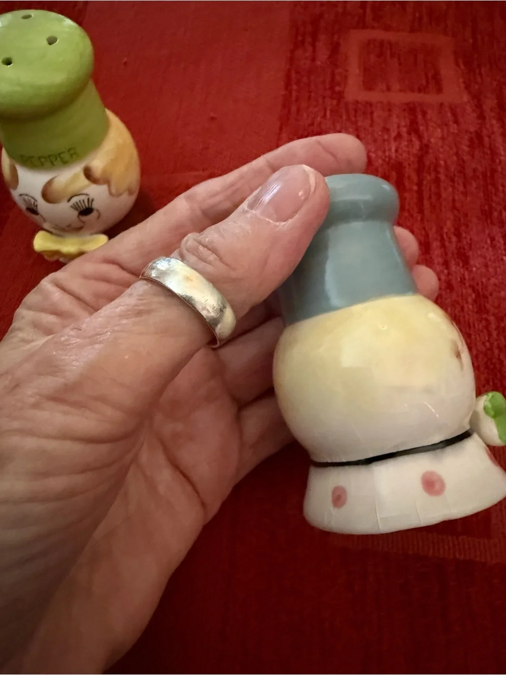 Vintage 1950s Anthropomorphic Chef Spice Shakers - Set of 4 - Excellent